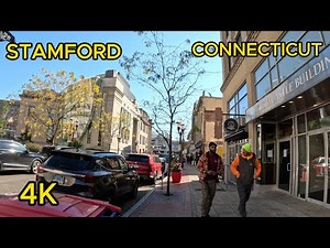 EXPLORING Downtown STAMFORD CONNECTICUT (11 03, 23)!!!