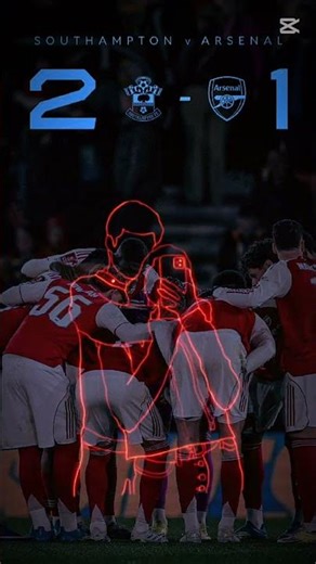 Southampton vs Arsenal 2-1 Full-time Result