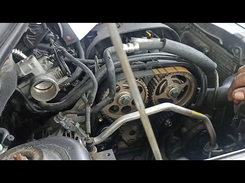 Replace drive belt and timingbelt Chevrolet Aveo