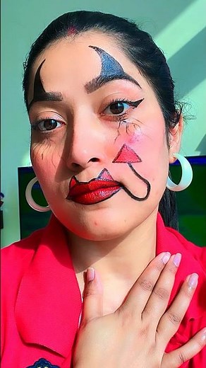 Vampire🧛‍♀️ face painting easy tutorial #shortvideos #shortsfeed #viralvideos #makeup #facepainting