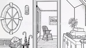 Did you know that every TOH coloring page is hand drawn by our Deputy Art Director, Doug Adams? Take a special behind-the-scenes look at how he created the May 2017 illustration here, and see the full video at the link below. Then, download the page and get coloring, because your masterpiece could win you some serious cash prizes in our "Color Your Own…” contest this month! https://www.thisoldhouse.com/how-to/making-coloring-page-illustration-hospitable-hallway | This Old House