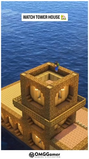 🗼 Majestic Watch Tower House Overlooking Vast Minecraft Landscapes 🌄✨ Build a tall and sturdy watch tower with multiple floors, wooden balconies, glowing lanterns, and a cozy living space at the top. 🌿🏠 Perfect for survival bases, scenic views, and players who love combining functionality with aesthetic appeal. 🌙💫 #WatchTowerHouse #MinecraftBuilds #AestheticMinecraft #SurvivalBase #ScenicDesigns #CreativeIdeas #BuildInspiration | OMGGamer
