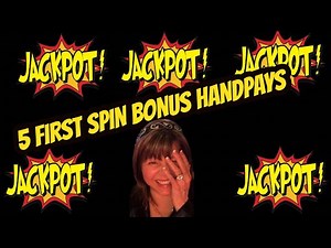 5 FIRST SPIN BONUS JACKPOTS! Compilation