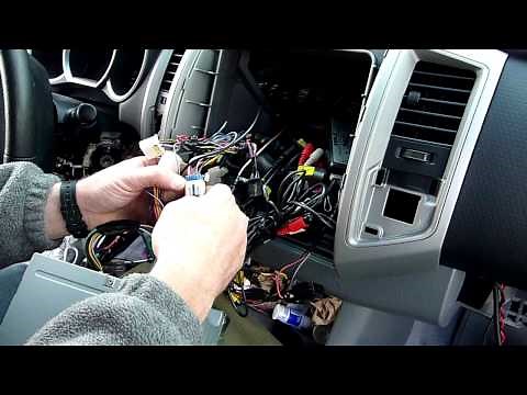 part 2 Toyota tacoma radio dash kit and wiring installation