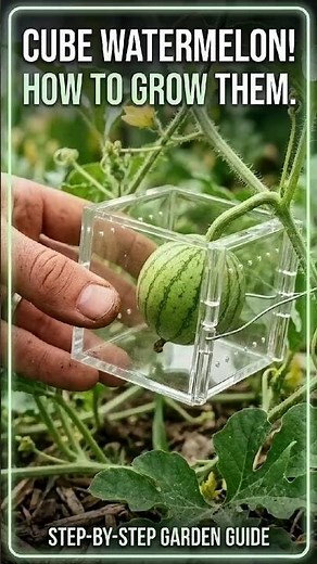 Grow a Perfect Cube Watermelon: A Step-by-Step Guide! 🍉 Square Watermelon 🍉#namastenaturals #viral