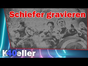 K40 Laser Cutter | Schiefer gravieren