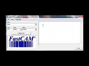 FastCAM FontGEN signcutting software for CNC - text / fonts