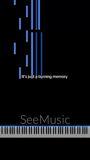 It’s just a burning memory by the caretaker #easy #piano #tutorial | it's just a burning memory