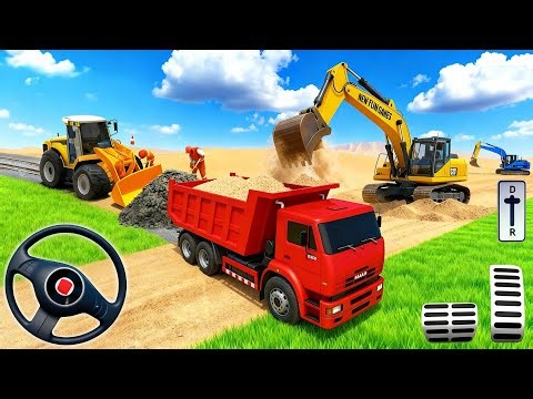 العاب شاحنات و جرافات حفر - محاكاة البناء ونقل الرمل | Construction Games