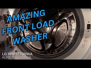 Full Wash: LG Front Load Washer WM3770HWA, Med Size Load Of Towels
