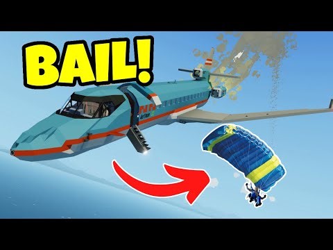 I Tried JUMPING OUT BEFORE THE CRASH! Stormworks Plane Crash Survival!