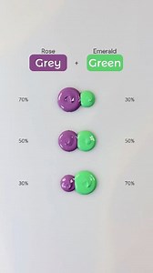 130K views · 1.3K reactions | Rose Grey + Emerald Green Color Mixing  #colormixing #art #painting #satisfying | Mini Art Zone | Facebook
