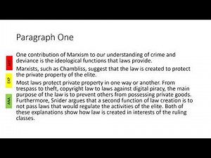 Marxism and Crime Essay Walkthrough