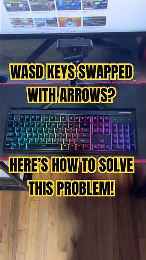 This Is How To Fix The WASD Keys On Keyboard #keyboard #keys #wasd #problem #problemsolving #shorts