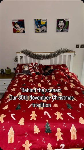 Victoria Vidler on Instagram: "Behind the scenes: Christmas bedding tradition 👀 Would your little one stay asleep?"