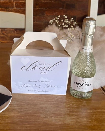 Personalised Cloud Nine Baby Shower Favor Boxes | Custom Party Guest Gifts - Etsy