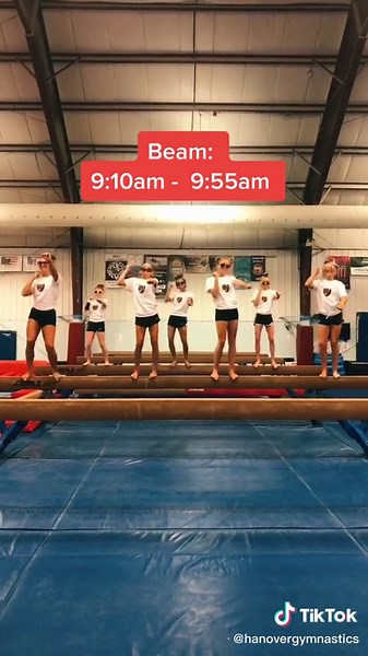 Hanover Gymnastics Level 10 Practice Livestream Schedule