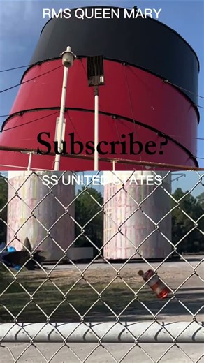 OCEAN LINER FUNNELS | Queen Mary and United States