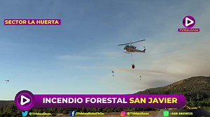 11K views · 69 reactions | INCENDIO FORESTAL SECTOR LA HUERTA DE MAULE SAN JAVIER/ En piscinas y implementadas por Bomberos los helicópteros que están combatiendo el incendio cargan para extinguir el fuego. | Radio Matias On line | Facebook