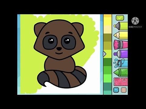 20 Mins of Coloring | Toddlers Learning Art By Example | Bimi Boo - Baby Coloring | Animals (1-14)
