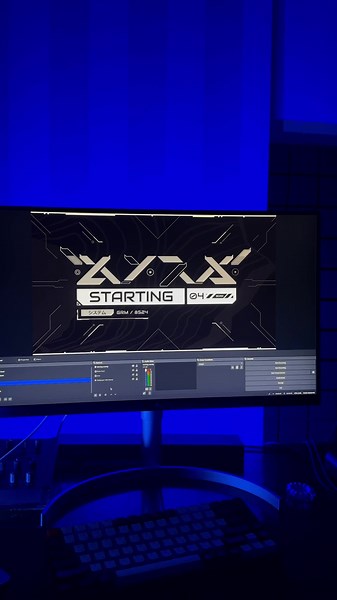 Futuristic Cyberpunk Overlay Design for Streaming