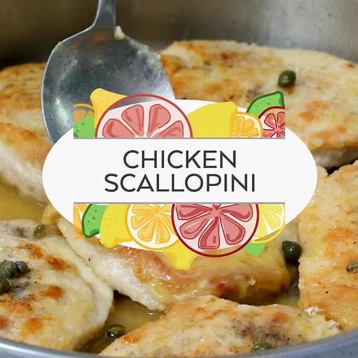 Chicken Scallopini - Chicken Scallopini has lightly breaded cutlets tossed in a warm lemon-butter sauce. This easy meal is ready in 15 minutes and made all in one skillet! - Full recipe: https://www.culinaryhill.com/chicken-scallopini/ | Culinary Hill