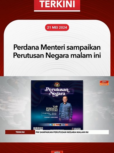 Astro AWANI akan membawakan siaran langsung komprehensif bersama pakar bermula pukul 8.30 malam. #AWANInews