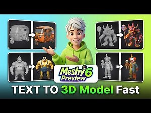 I Tried the #1 Most Powerful Text to 3D Model Generator — The Results Are Unreal (Meshy AI Tutorial)