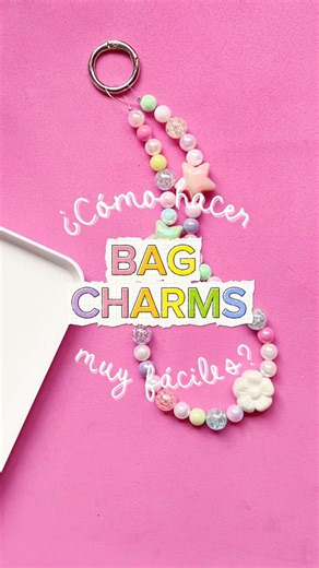 DIY tutorial for making easy bag charms