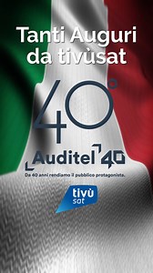 50K views · 34 reactions | Oggi Auditel compie 40 anni e Tivù srl è pronta a festeggiarla! Quarant’anni di ricerca sul pubblico della Tv e dei media. La storia della società che ha cambiato il panorama degli ascolti Tv in Italia. Auguri da tivùsat! | tivùsat | Facebook