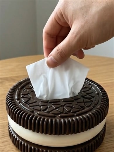 Y2K Oreo Tissue Box for Room & Car Decor