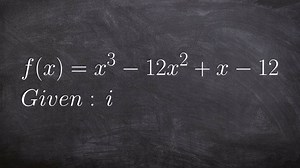 When given two zeros that are complex use long division to find the remaining zeros