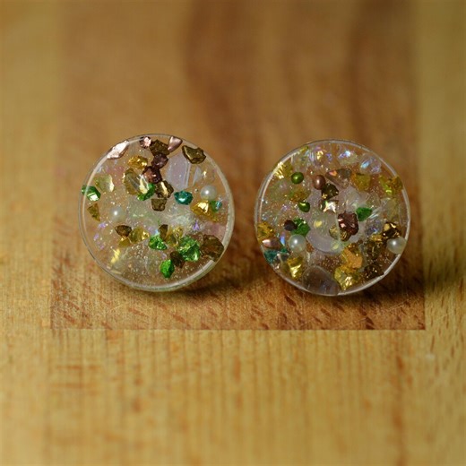 Large Resin Studs on Plastic Metal Free Posts - Etsy