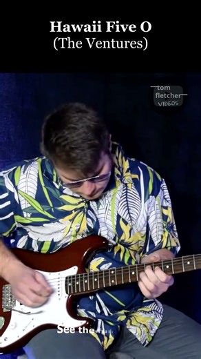 Hawaii Five O (The Ventures) | Guitar Cover | Tom Fletcher #shorts #shortsvideo #shortsmusic