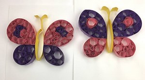 A fun beginners technique for paper quilling - perfect for little hands. Need supplies? Here are our favorites - http://twitchetts.com/constructionpapercraftsforkids/ | Construction Paper Crafts for Kids