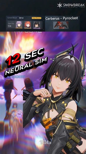 Enya M2 Burst Cerberus Pyroclast in 12 Seconds #snowbreak #ceruleangetaway