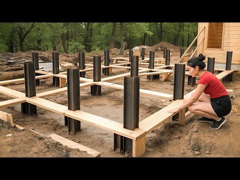 TIMELAPSE -- Complete Building My Dream Farm in the Forest From Start to Finish
