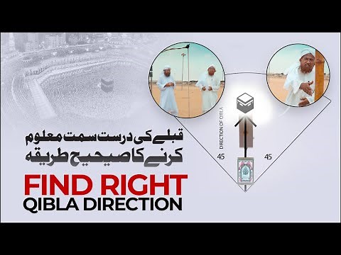 Qibla Direction | Qibla Ki Durust Simt Maloom Kijiye | How to Find Right Qibla Direction