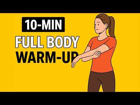 10-Minute Full Body Warm-Up | Prepare Your Muscles | No Equipment Animation Workout