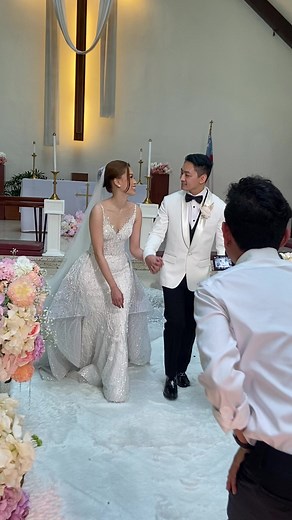 Our wedding gown last week… @grandhyattmanilaph ✨ Congratulations to our beautiful couple Jomar and Cath 🥰✨ Our gorgeous bride Cath is wearing a #jazelsygown in custom embroidery and hand beadworks. Thank you so much for the trust ✨ Coordinator: @kissthegirlevents Hair and makeup: @itsedsgomakeup Flowers/atylist: raj flowers , stylist @prettylittledetails_ph Video: @forevermineweddingfilms Photo: @ikigaistudiobymyio All the best always! ✨ 🥰 For inquiries please message us directly at IG - jaze