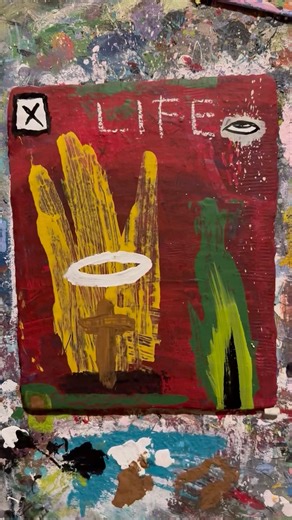 Day 322: Painting Over the Same Artwork for a Year (LIFE / HALO / CROSS) 👁️