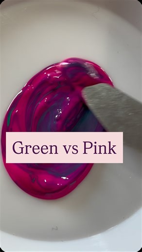 ASMR COLORS on Instagram: "You Won’t Believe What Viridian + Pink Makes! 🎨 Deep Indigo | Green vs. Pink 😱 Wait for the ending! 😱 Mixing Viridian Green and Bright Pink sounds like a mess, but the result is pure magic. ✨ This deep indigo is one of my favorite “secret” mixes. Is this the color you expected? Let me know in the comments! 👇 #paintmixing #asmrart #satisfyingvideo #colortheory #oddlysatisfying"