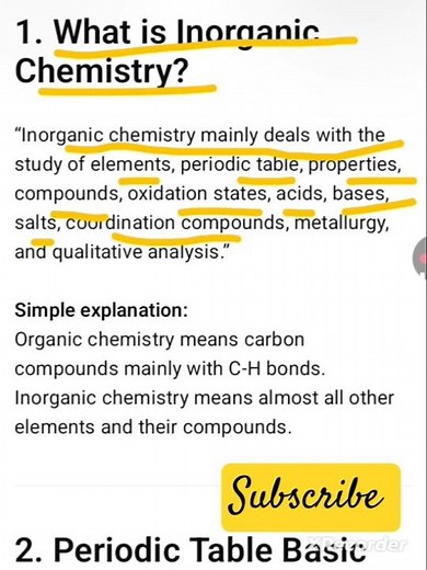 Complete Inorganic ChemistryInorganic Chemistry Made EasyInorganic Chemistry Quick revision #chemist
