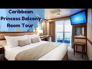 Caribbean Princess Balcony Room Tour Rm R226