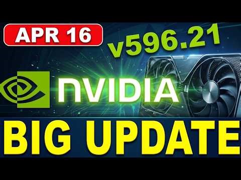 NVIDIA UPDATE 596.21 Driver Is Here! New Game Ready Support + Important Fix You Should Know