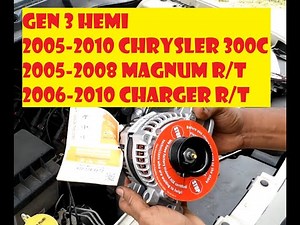 Alternator Replacement of Chrysler 300C Gen 3 Hemi