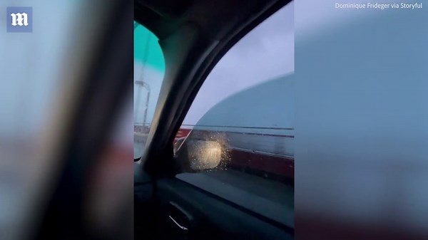 Drivers record howling noise on the Golden Gate bridge as powerful winds hit
