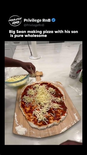 Big Sean making pizza with his son is pure wholesome