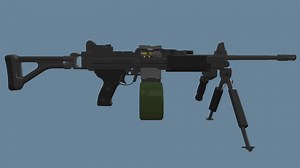 IWI Negev NG-5 (Low-Poly) - Download Free 3D model by GoldbergR