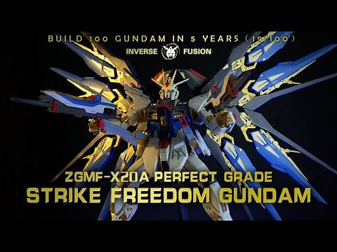 Perfect Grade STRIKE FREEDOM GUNDAM丨 Gunpla Full Build 丨 Build 100 GUNDAM in 5 years（19/100）